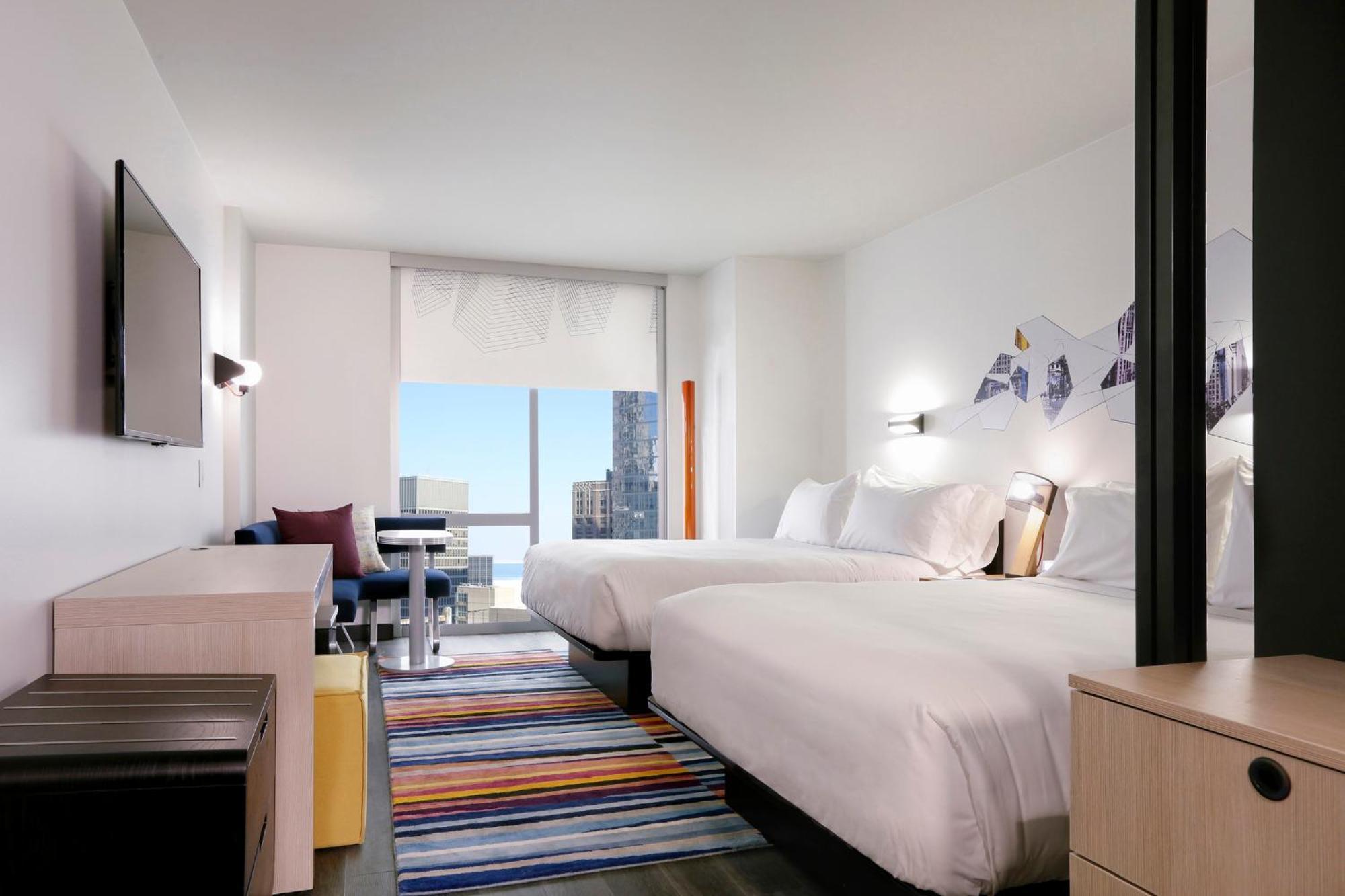 Queen Room With Two Queen Beds and City View - Hearing Accessible